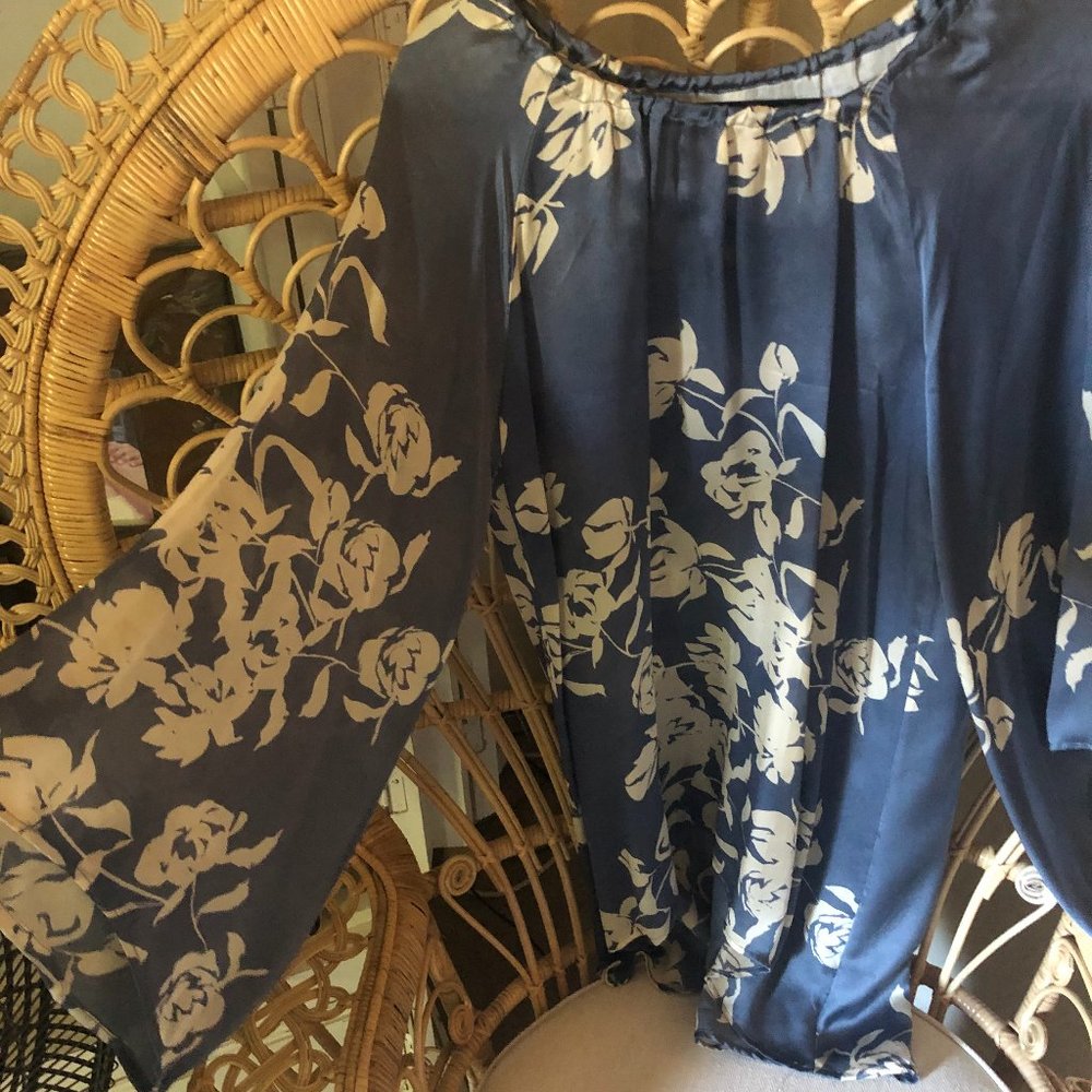 Johnny Was silk bell sleeve dress/tunic